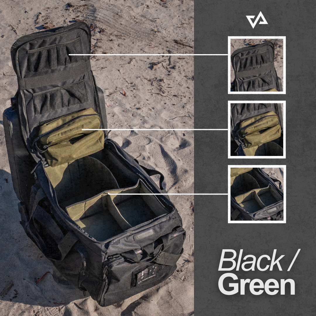 Voortrekka Australia Cape bag in Black and Green