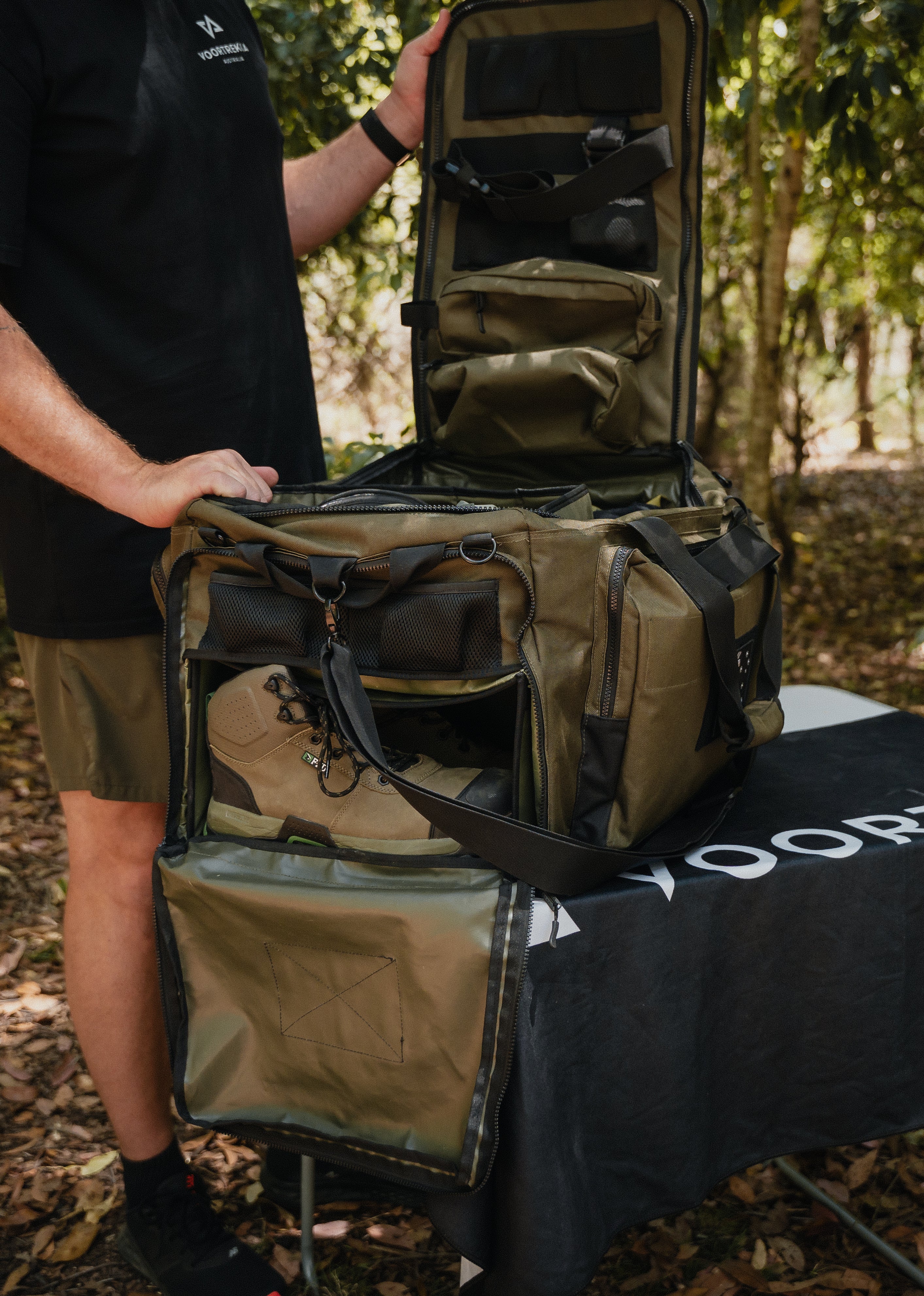 Cape packed and easy to access